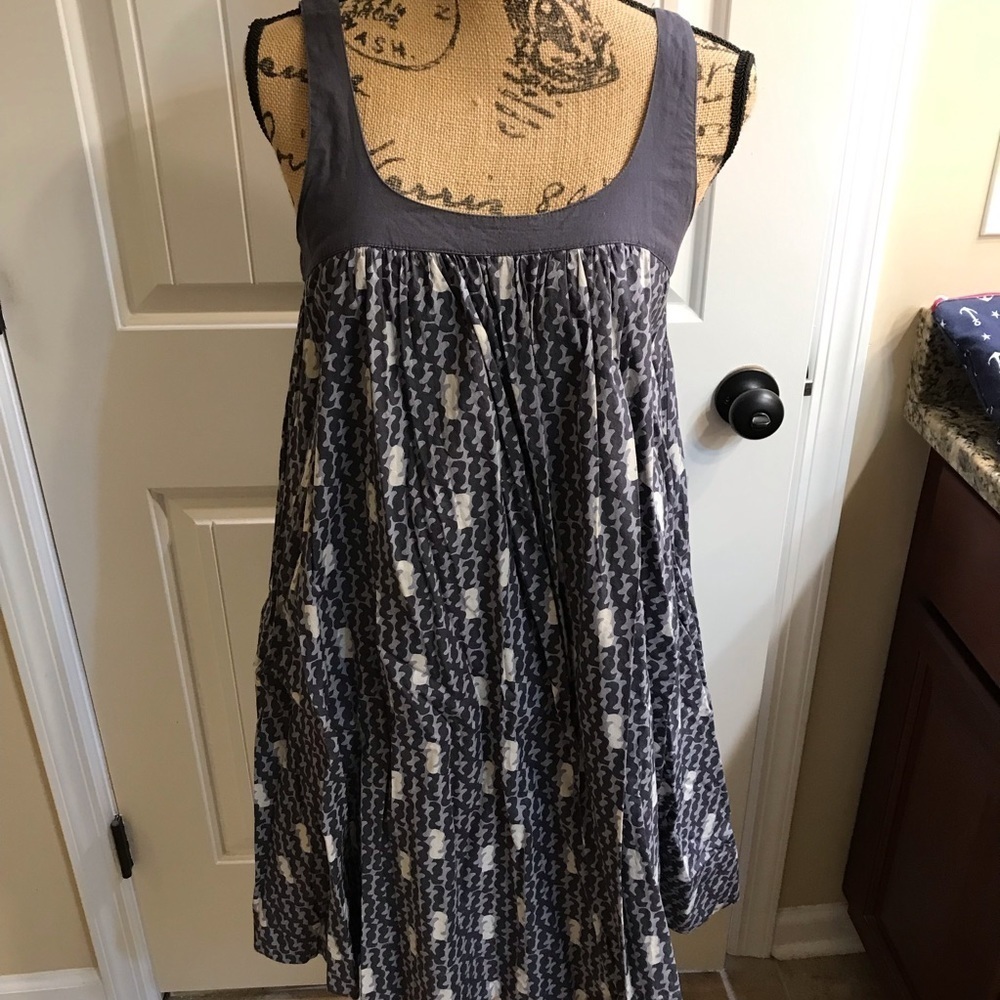 👗Lined Pattered Swing Dress